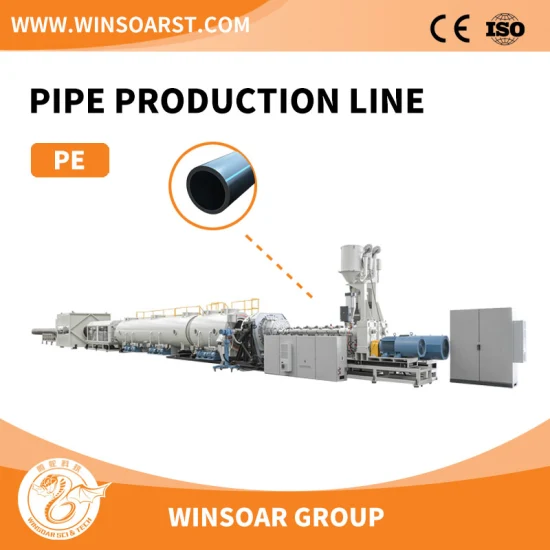 Línea de máquina de extrusión de tubería de PE/Línea de producción de tubería de HDPE/Plástico HDPE/LDPE/PPR Tubo de conducción de electricidad/ Agua, alcantarillado y tubería de suministro de presión de gas
