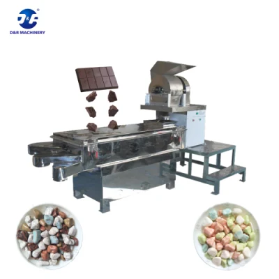 Venta al por mayor de fábrica Máquina de cepillado de chocolate de piedra de forma especial automática Pulverizador de acero inoxidable Máquina trituradora de chocolate
