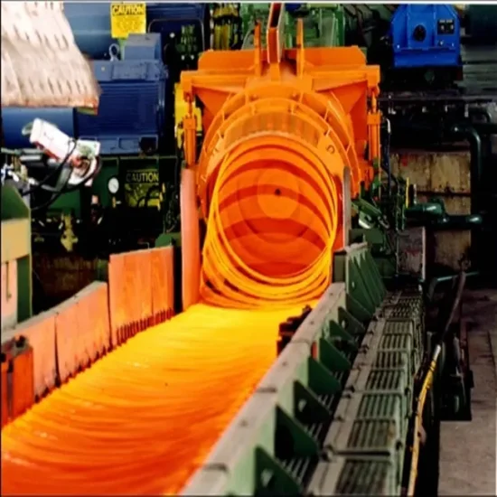 Línea de producción automática de laminación en caliente para acero corrugado deformado/ Máquina para fabricar barras Tmt